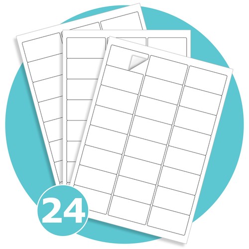 Self adhesive labels 24 - a4,