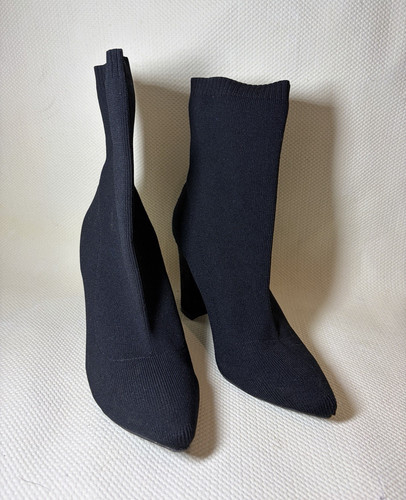 Primark black knit sock - knit,