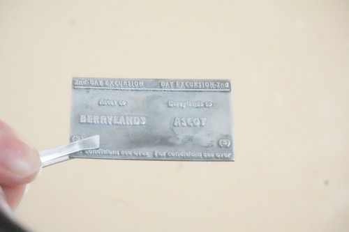 Printing plate for ascot - plate,