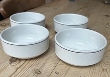 Steelite Black Line Hotelware England Set Of 4 Bowls 4 Inch Diameter  Vintage