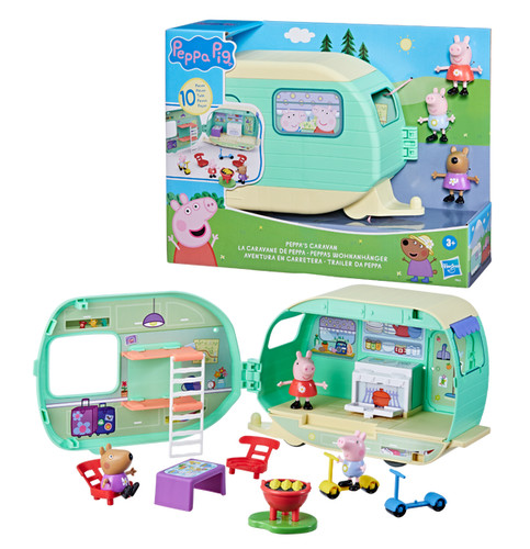 Peppa pig caravan playset - peppa,