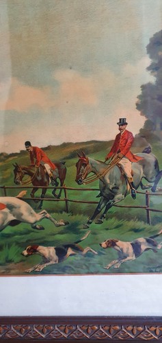 Pair vintage hunting - hunting, prints