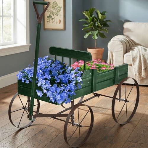 Foldable wagon garden planter - wagon,