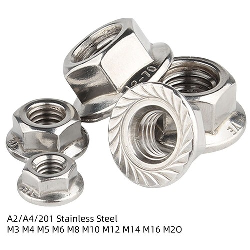 M20 flanged hex serrated - hex,