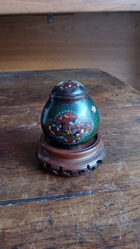 Antique cloisonne incense - cloisonne,