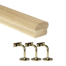 Oak Cottage Loaf Handrail Kit