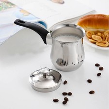 Stainless Steel Turkish Coffee Pot, Multi Functional Lid Butter Warmer, Coffee