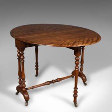 Antique oval sutherland table - antique,
