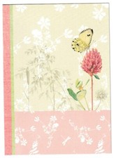 COUNTRY DIARY BLANK GREETING CARD BIRTHDAY ALL OCCASIONS  BUTTERFLY CLOVER FLOWE