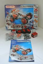 Meccano Set 7550 COMPLETE Multimodels Origal BOX 25 models Motor &Manual 260Part