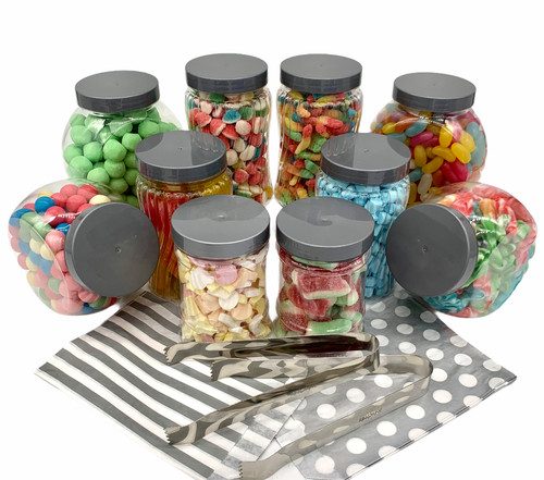 Silver mini plastic sweet - 10,