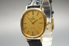 Vintage 1970s Omega De Ville Cal.1330 Gold Teaked Dial Quartz Watch [Near Mint]