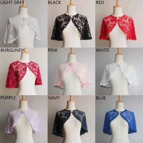 Bridal lace shrug bolero - bridal,