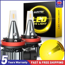 H11 H9 H8 LED Headlight Bulbs Low Beam or Fog Light Golden Yellow 3000K 5000lm