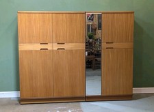 Uniflex  Wardrobe Pair His And Hers Matching Wardrobes Mid Century