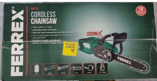 Ferrex 40v cordless chainsaw - ferrex,