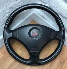 Genuine Honda Accord Type R, black leather Momo steering wheel with SRS bag.  2E