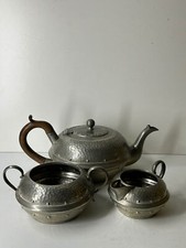 CP Period Pewter Hammered Tea