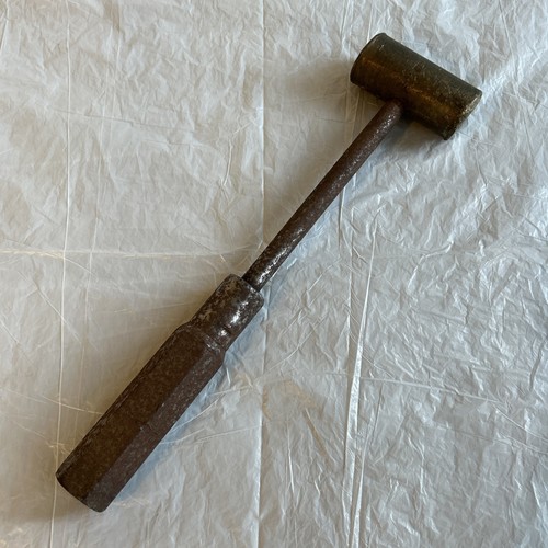 Vintage brass machinist mallet - brass,