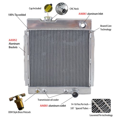 Row aluminum radiator - row,