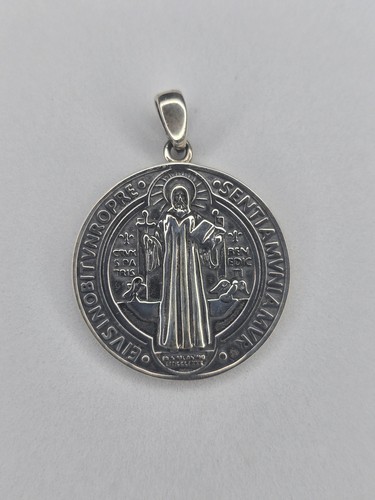 Saint benedict medal pendant - benedict,