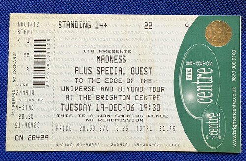 Madness ticket original edge - madness,