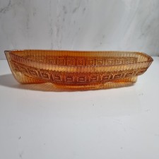 Dark Marigold Sowerby Carnival Glass Daisy Block Rowboat