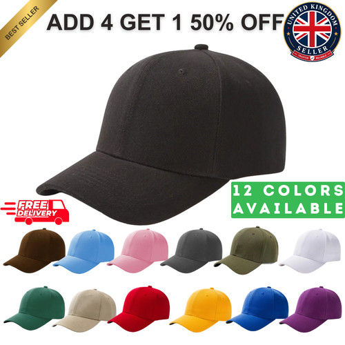 Baseball cap mens womens - baseball, plain