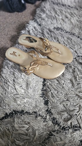 Sequin embroidered slippers - embroidered,