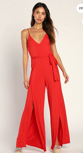 Lulu red solid neck - lulu's,
