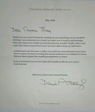 David Attenborough Signed