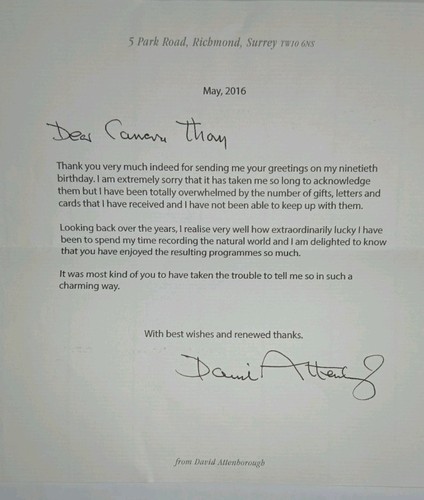 David attenborough signed - david,