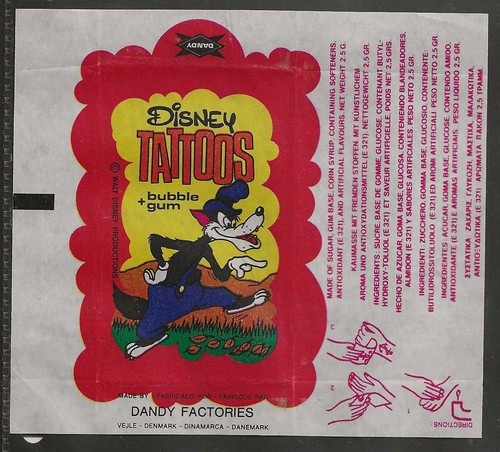 Dandy gum wrapper disney - dandy, wrapper-disney