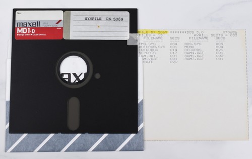 Vtg maxell comp floppy - maxell,