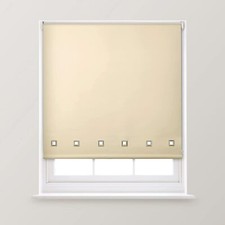 Square Eyelet Window Trimmable Roller Blind Premium Quality by A.Unique Home