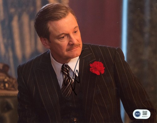 Colin firth signed photo - signed,