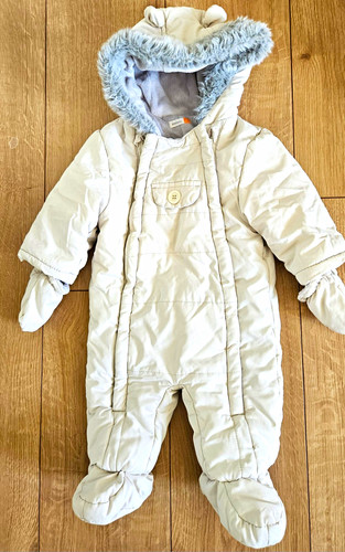 John lewis baby snowsuit white - john,