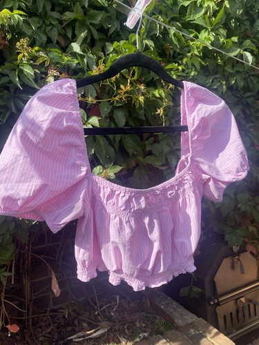 Zara crop top - crop, smocked