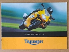TRIUMPH SPORT MOTORCYCLES Sales Brochure 2001 #T3864620 DAYTONA Sprint RS TT600+