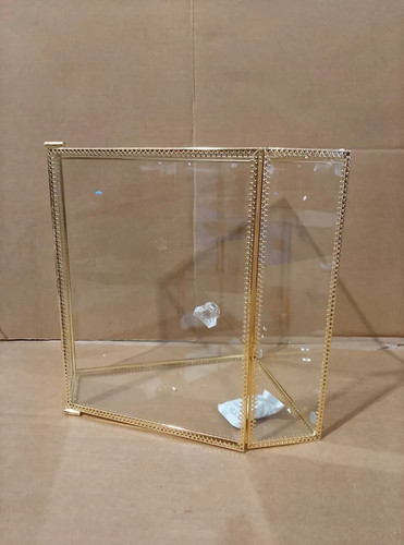 Gold glass display - gold, box