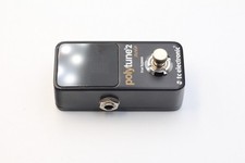 TC Electronic POLYTUNE 2 Noir Polyphonic Guitar Tuner, Mini, Used