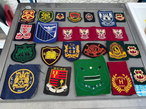 Vintage school embroidered - vintage,