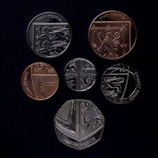 UK Coin Royal Shield of Arms Penny 50p Uncirculated UNC British Queen Elizabeth