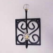 Wrought Iron Black Crystal