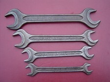 SET Of 4 A/F Heyco Din 895 Spanners Ideal Classic Jaguar XKE V12 Tool Kit Items