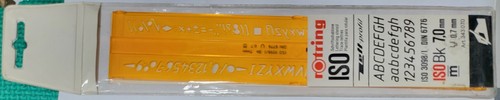 Rotring iso lettering stencil - iso,