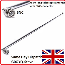 BNC Telescopic Antenna Scanner Receiver Radio AOR ICOM Uniden  Scanners