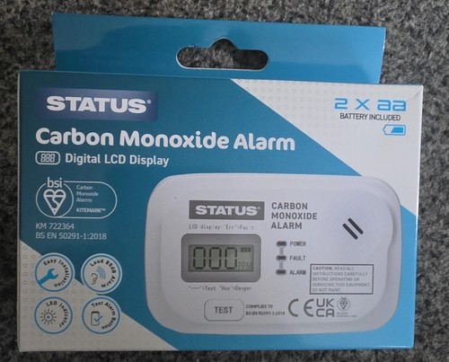 Status carbon monoxide alarm - status,