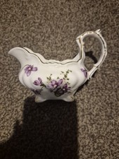 Hammersley Fine Bone China  Creamer Jug. Design Is Violets.