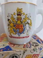 Queens Coronation Mug 1953 Rare Very Good Condition With Box Vintage Collectors